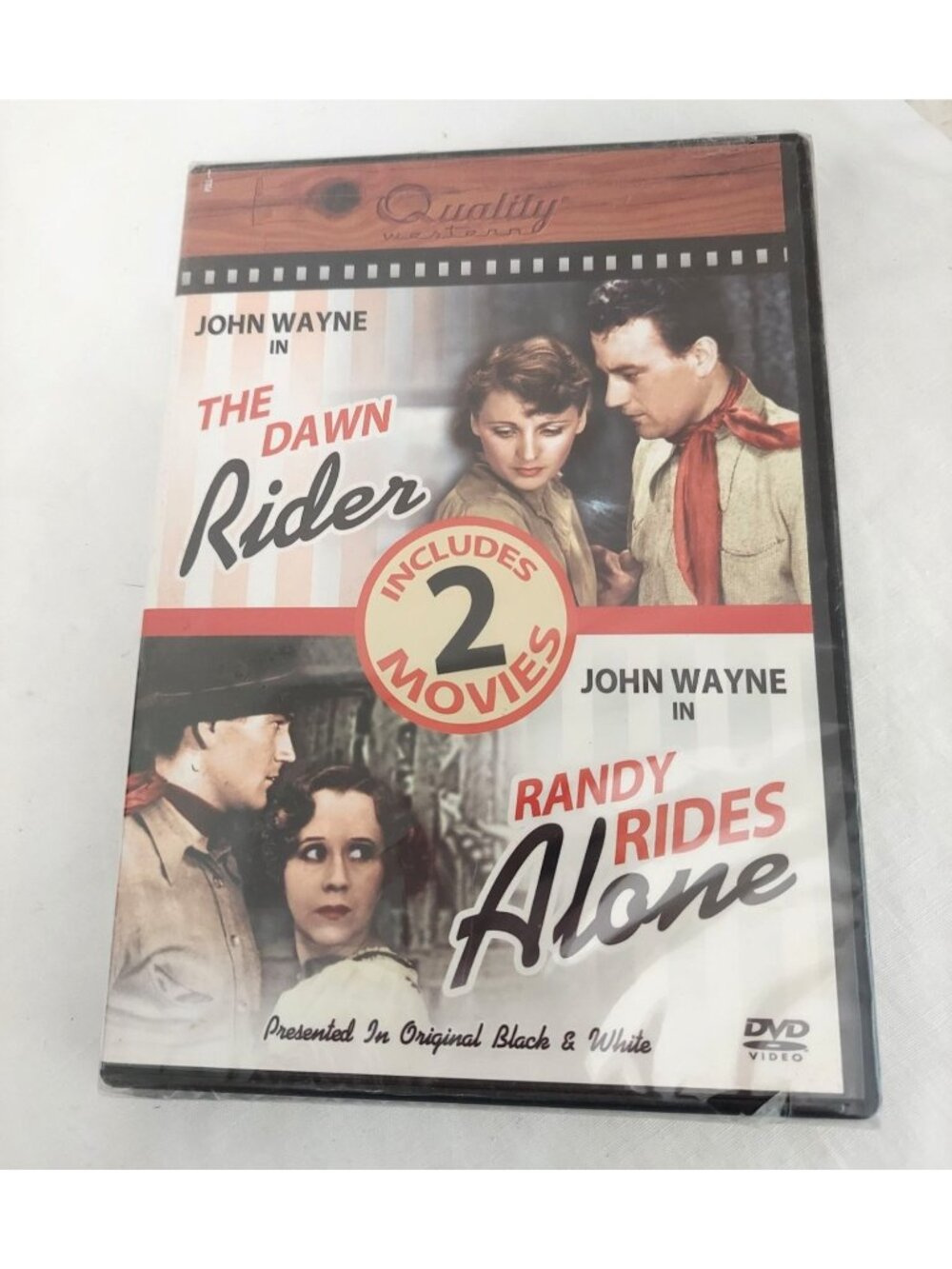 John Wayne In Dawn Rider 1935 & Randy Rides Alone 1934 DVD 2 Movie Set Sealed